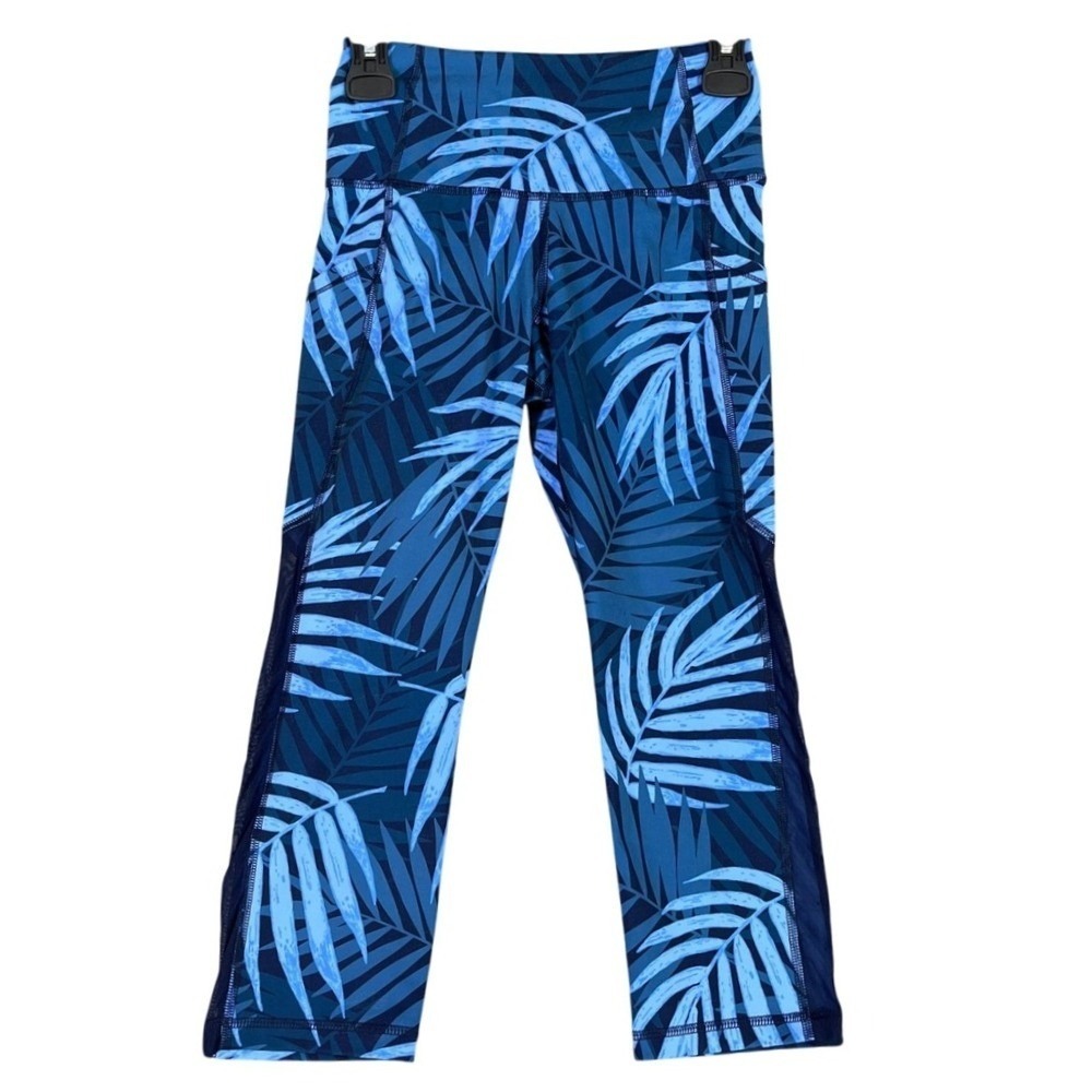 Old Navy Active Go Dry Athletic Capri‎ Leggings Size S Workout Training Tropical